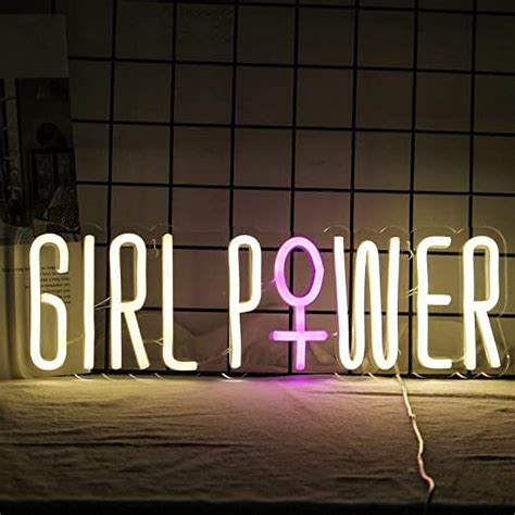 Hello Rosa Girl Power LED Neon Light Signs USB Power For Bedroom Home