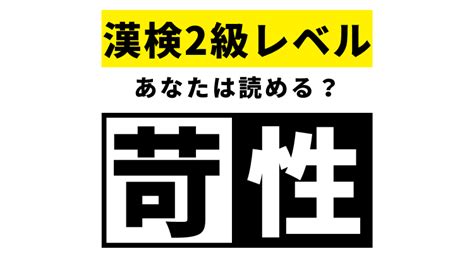 【漢検2級レベル】苛性はなんて読む？意外と読めない漢字！ モデルプレス