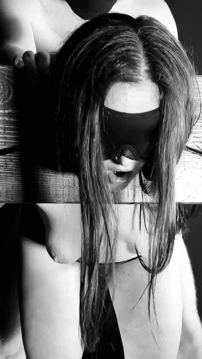 Stunning Moment From Topless Blindfolded Brunette Sex Slave In Stocks Sucks Cock And Gets Fucked