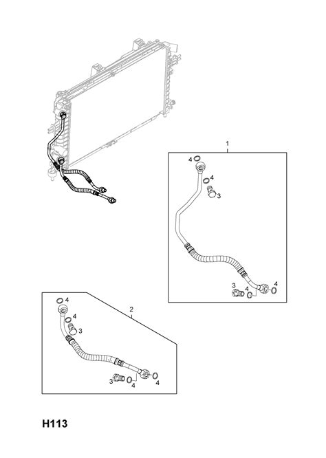 Opel Astra H Oil Cooler Pipes And Hoses Opel Epc Online