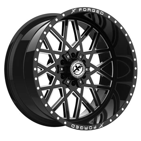 XF Offroad Forged XFX 307 Black With Milled Windows Lowest Prices