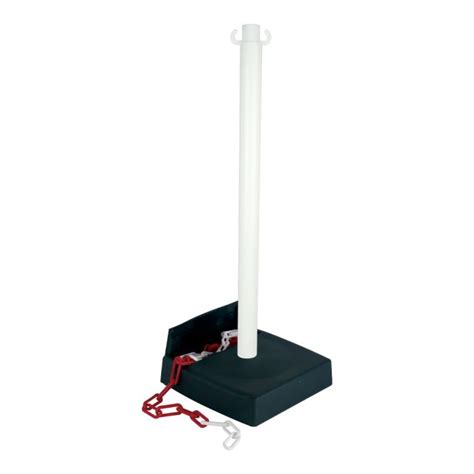 Achetez Sur Novap Fr Votre Poteau Signal Pvc Blanc Hauteur Cm Socle