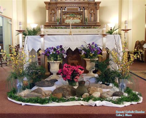 Altar Design, Church Design, Church Flower Arrangements, Church Flowers ...