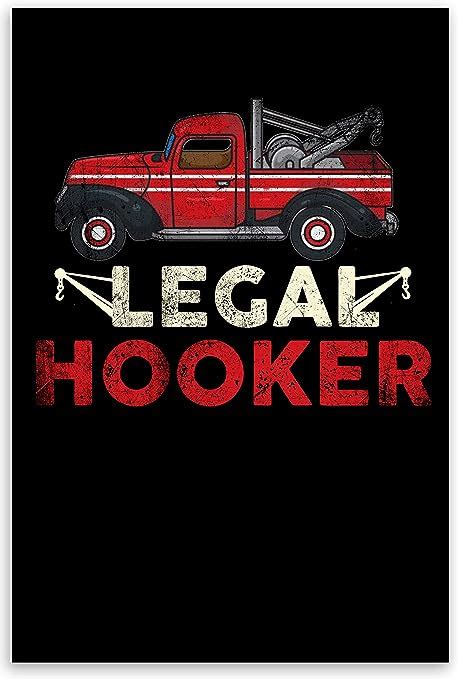 Tow Truck Operator Wall Poster Distressed Cool Legal Hooker