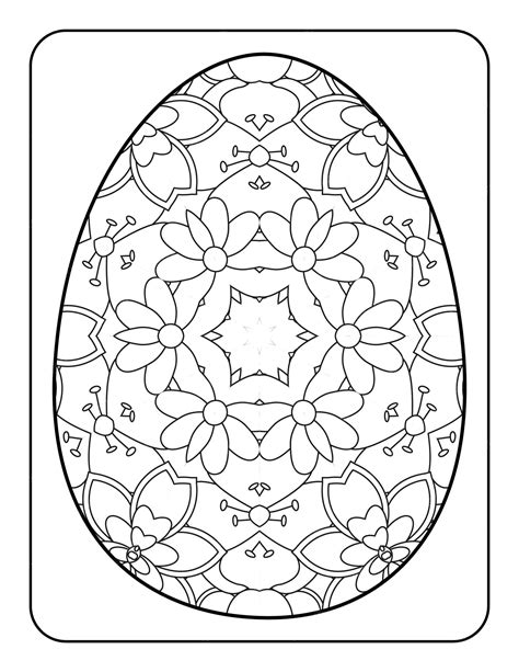 Happy Easter Eggs Coloring Pages