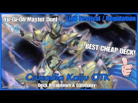 Yu Gi Oh Master Duel Link Festival Best Budget Deck Crusadia Kaiju