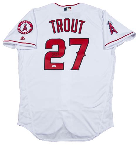 Lot Detail - Mike Trout Autographed Los Angeles Angels White Home ...