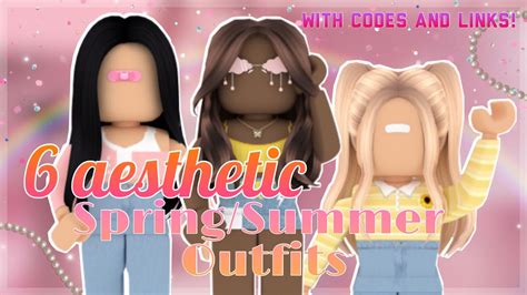 Roblox Spring Summer Outfits With Codes And Links Youtube