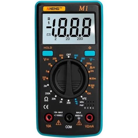 Digital Multimeter M1 Multimètre Numérique De Poche Rétroéclairage Lcd