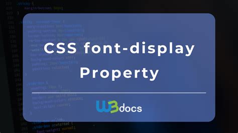 CSS Font Display Property