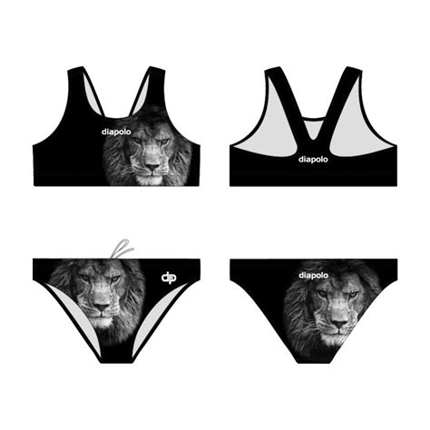 Vastag pántos bikini Gray lion Diapolo