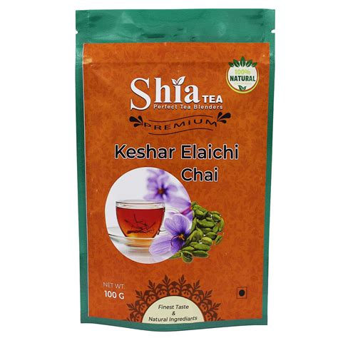 Shia Keshar Elaichi Chai Rich And Flavoured Chai Black Tea Natural Spices 100 Grams Kesar