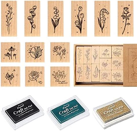 St Ck Stempel Holz Gummi Holz Vintage Holzstempel Diy Tagebuch