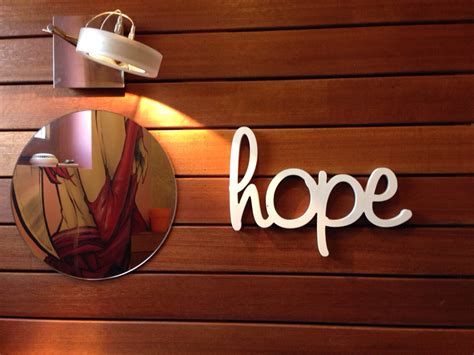 Wall Sign Hope Wooden Letters For Home Decor Sign