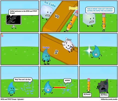 Bfdi And Tpot Brawl Episode 1 Comic Studio