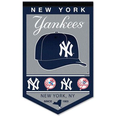 NY Yankees History Heritage Logo Banner - State Street Products