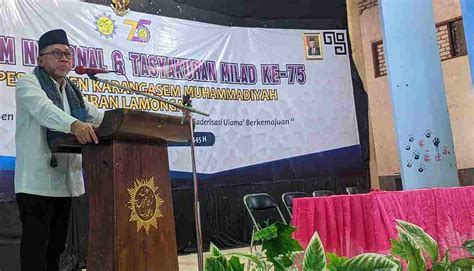 Milad Ke Pondok Pesantren Karangasem Muhammadiyah Zulkifli Hasan