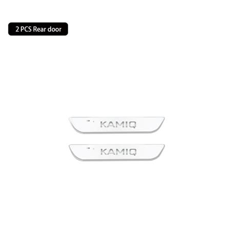 LED Car Door Sill Pathway Light For Skoda Kamiq Customized Logo USB