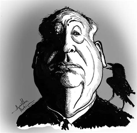 Alfred Hitchcock By Awantha Famous People Cartoon Toonpool