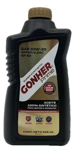 Aceite Sintetico 10w30 Gonher Prime 946 Ml