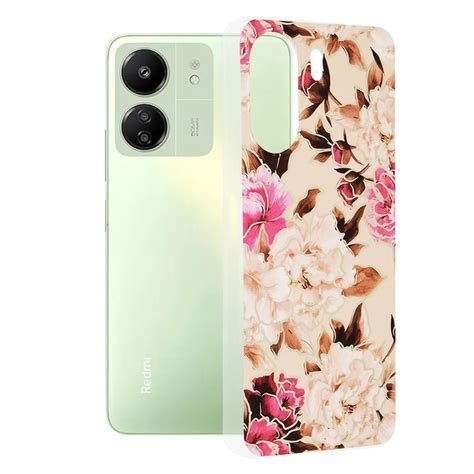 Калъф за Xiaomi Redmi 13C 4G Poco C65 Techsuit Marble Series Mary Berry Nude eMAG bg