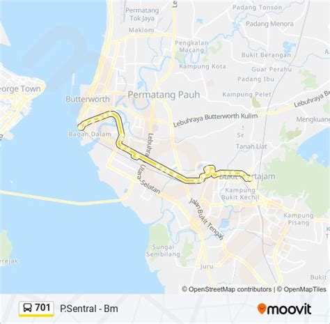 701 Route Schedules Stops Maps P Sentral Bm Updated