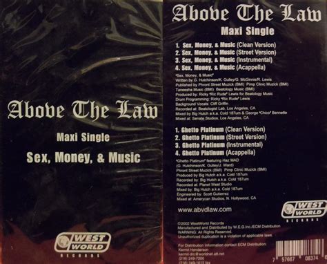 Вспоминаем альбом Above The Law Sex Money Music HipHop4Real