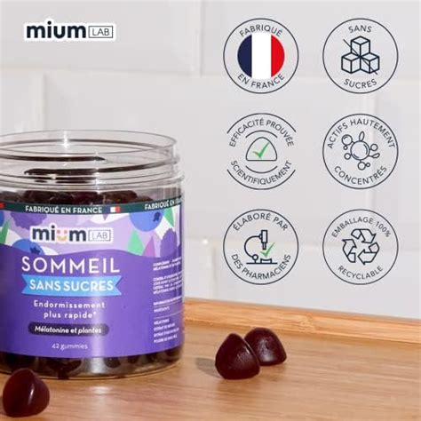 Mium Lab Compl Ment Alimentaire Sommeil Sans Sucre Gummies