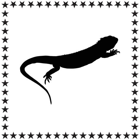 Lizard Silhouette Illustration Lizard Silhouette Lizard Silhouette