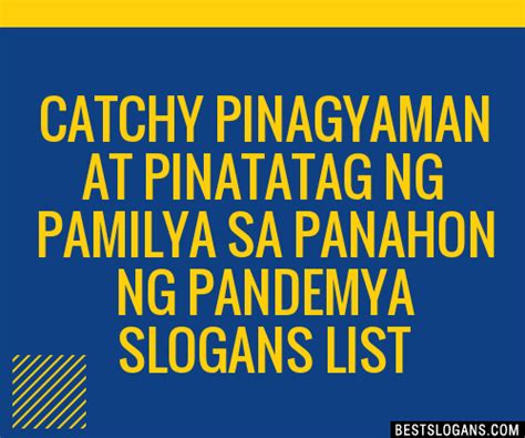 Catchy Pinagyaman At Pinatatag Ng Pamilya Sa Panahon Ng Pandemya