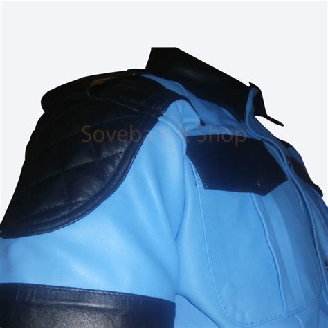 BLUF Gay Men Leather Uniform Leather Pant And Shirt