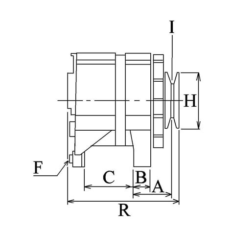 Alternatore sostituisce F000BL0408 / F000BL04C9 / F000BL04CU