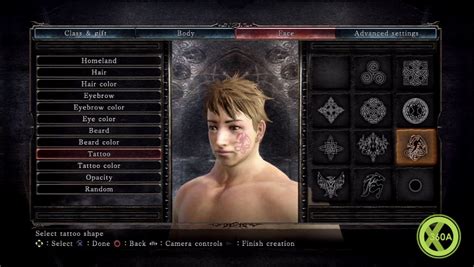 Dark Souls Ii Screens Show Character Creator Naked Class Xbox One