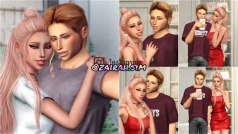 Sims 4 Cc Custom Content Couple Pose Pack Selfies Poses 5 By