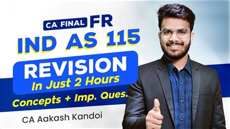 IND AS 115 Revision Concepts Imp Quest CA Final FR Revision CA