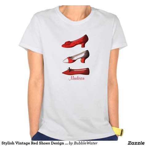 Stylish Vintage Red Shoes Design T Shirt T Shirt Shirts Tshirt Designs