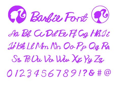 Barbie Font Svg Barbie Alphabet Svg Instant Download Font Etsy