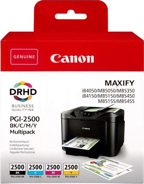 Canon Tinte PGI 2500 BK C M Y Multipack Ab 65 11 2025