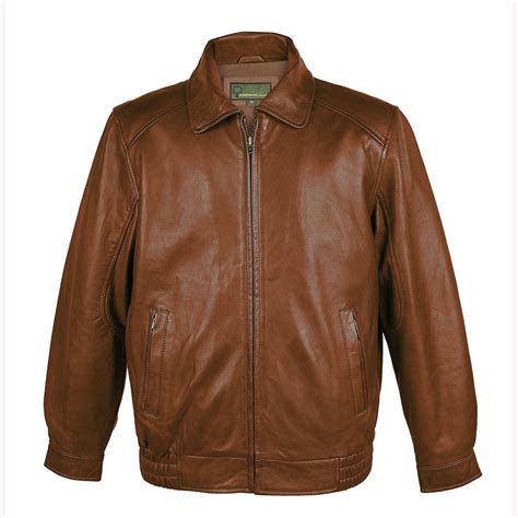 Will Mens Chestnut Leather Blouson Jacket Hidepark Leather