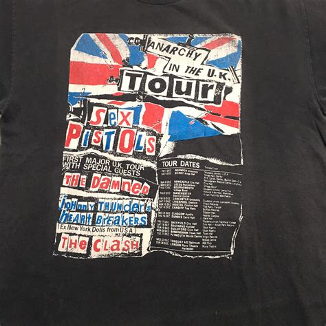 S Sex Pistols Anarchy In The Uk Tour Flyer Distressed Etsy