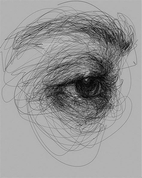 This Self Taught Artist Draws Female Portraits Entirely By Scribbling