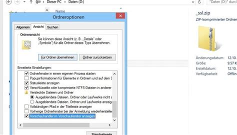 Vorschau-Bilder von Dateien im Explorer wieder herstellen - schieb.de 