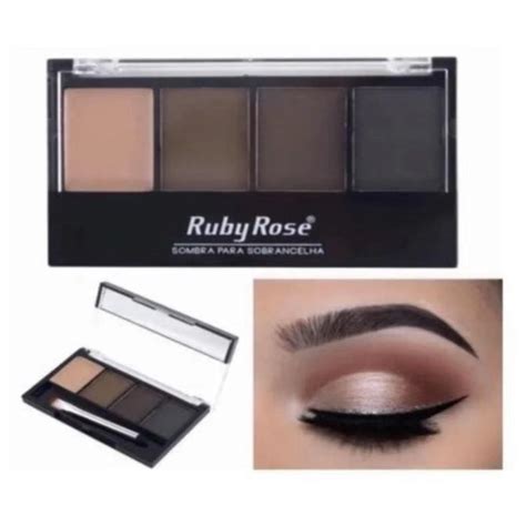 Paleta De Sobrancelha Ruby Rose Hb Primer Fixador Shopee Brasil