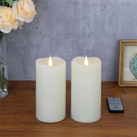 Techlong Flameless Candles With Remote Timers D Moving Flickering