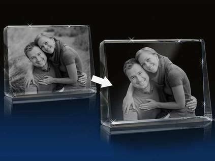 Two Clear Acrylic Photo Frames With An Arrow Pointing To Them