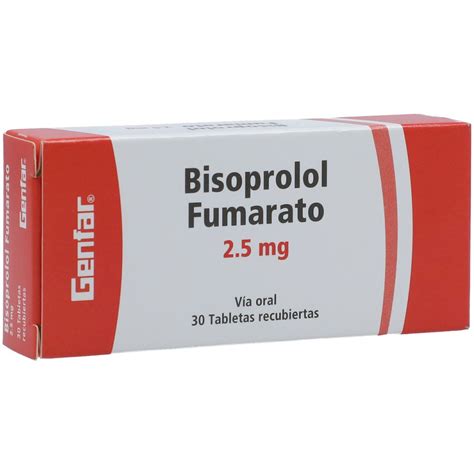 Bisoprolol Fumarato Genfar Mg Caja X Tabletas Recubiertas Los