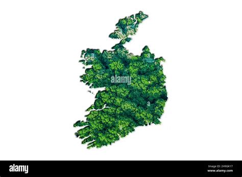 Irlanda Mapa Politico Fondo Blanco Im Genes Recortadas De Stock Alamy