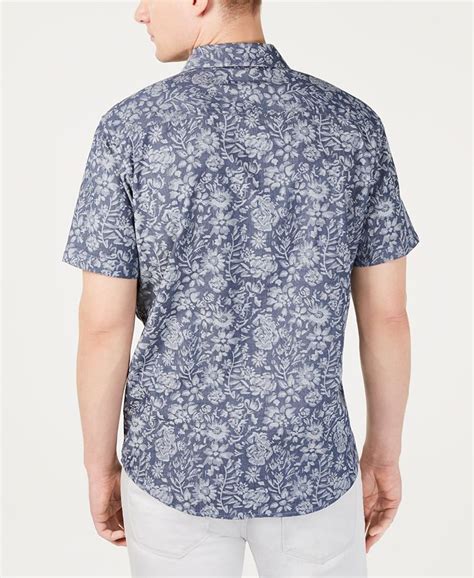 Inc International Concepts Inc Mens Floral Jacquard Shirt Created For