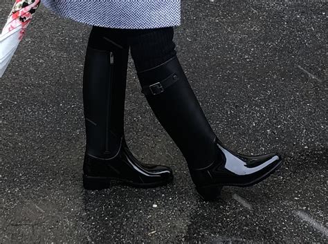 Резиновые сапоги Tendance «Казаки» женские, на молнии, каблук 3,7 ...