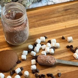 Homemade Hot Chocolate Pouches With Marshmallow Single Serving Great Gift Or Party Favor